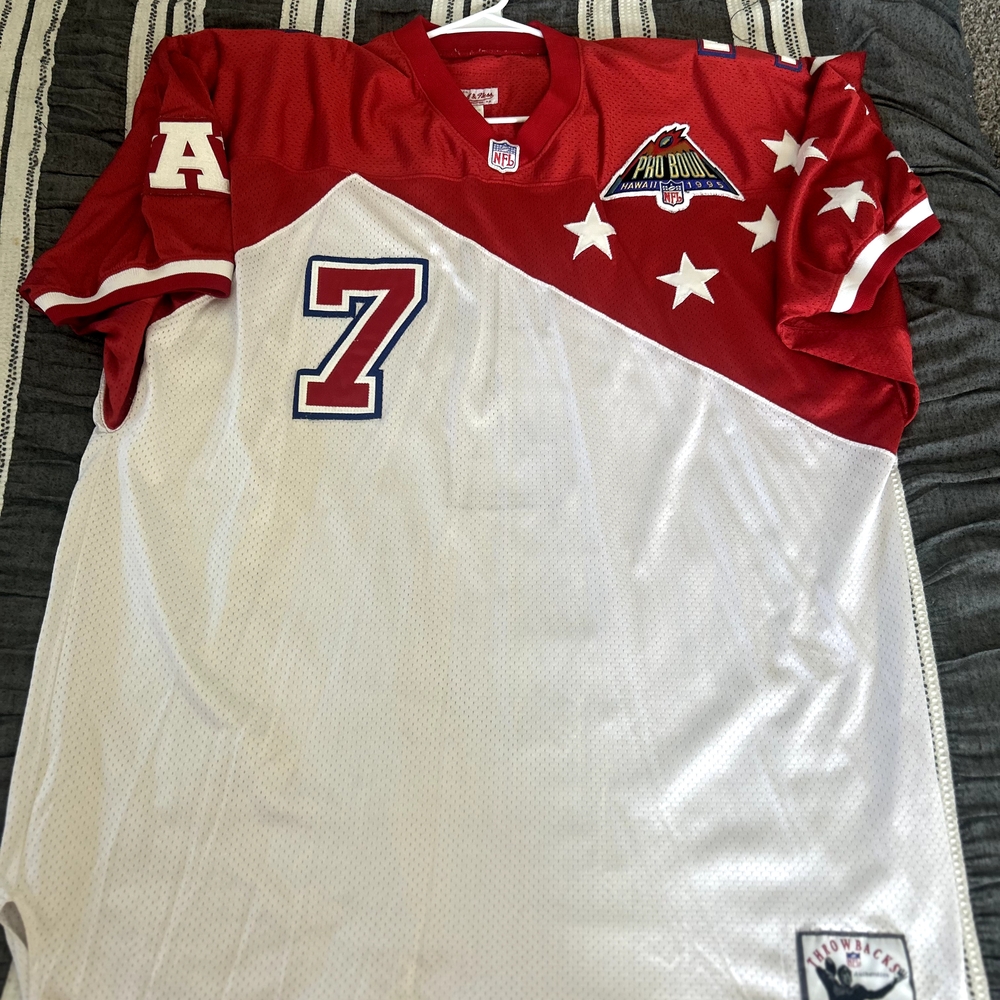 Mitchell & Ness Red and White Pro Bowl Jersey